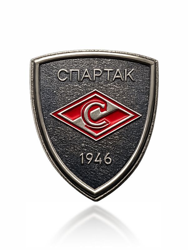 картинка Значок ХК Спартак магазин МКЗнак являющийся официальным дистрибьютором в России 