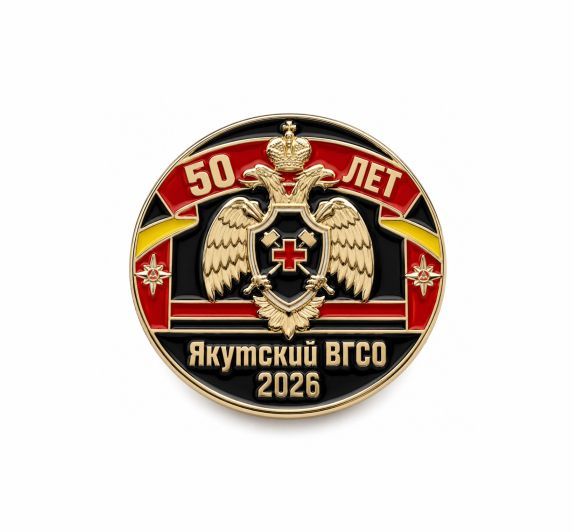 ЗНАЧКИ "50 ЛЕТ ЯКУТСКИЙ ВГСО 2026"