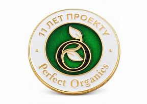 картинка ЗНАЧОК "PERFECT-ORGANICS" магазин МКЗнак являющийся официальным дистрибьютором в России 